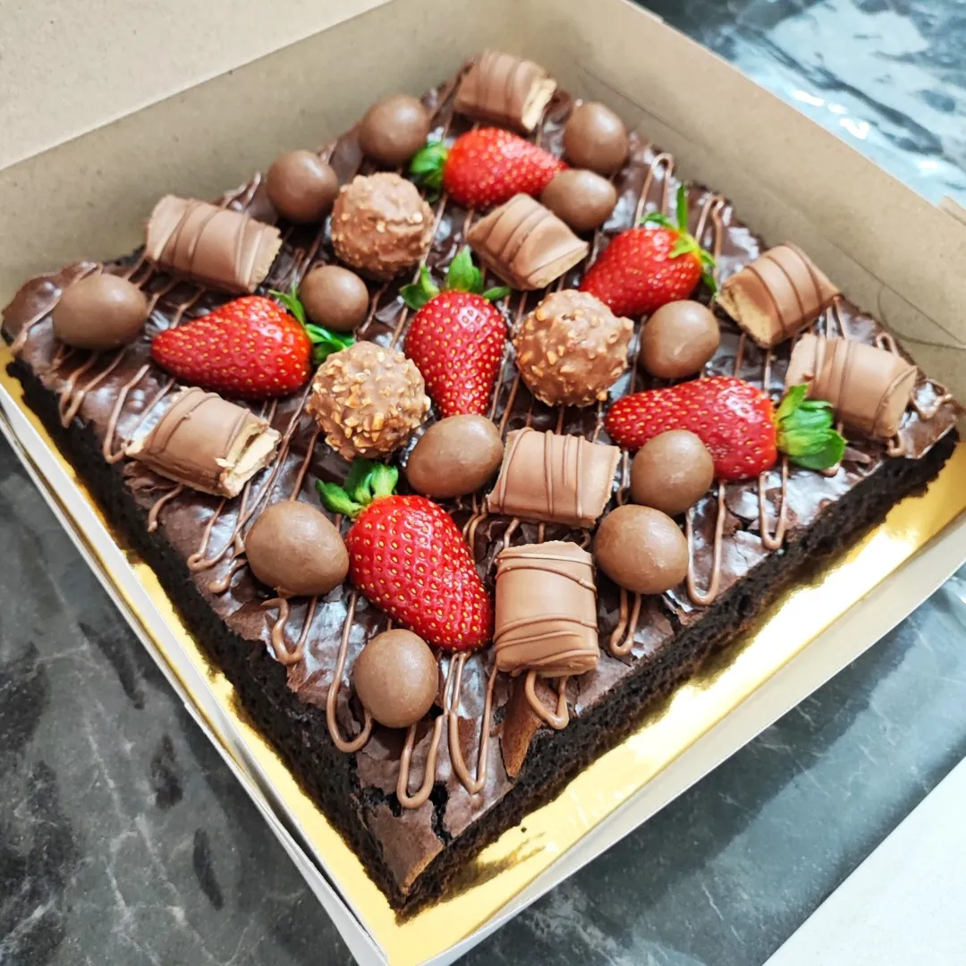 Brownies Strawberry Chocolate